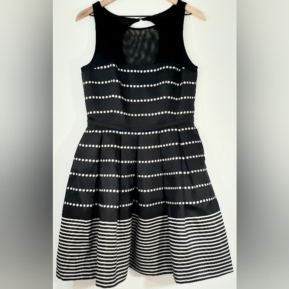 Taylor Dresses & Skirts - SALE! Taylor sleeveless a-line party dress. Stripes and polka dots. Size 12.